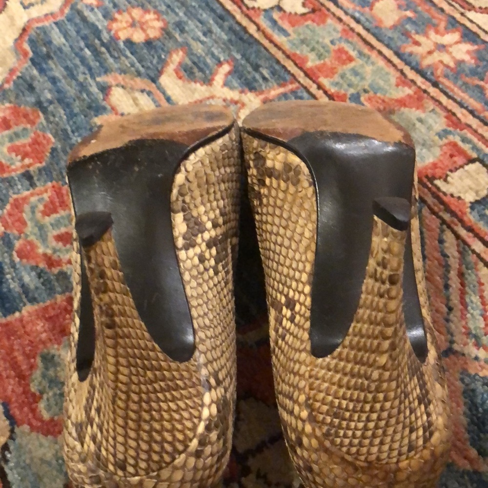 Vintage Stuart Weitzman Python Heels Y2k - image 4